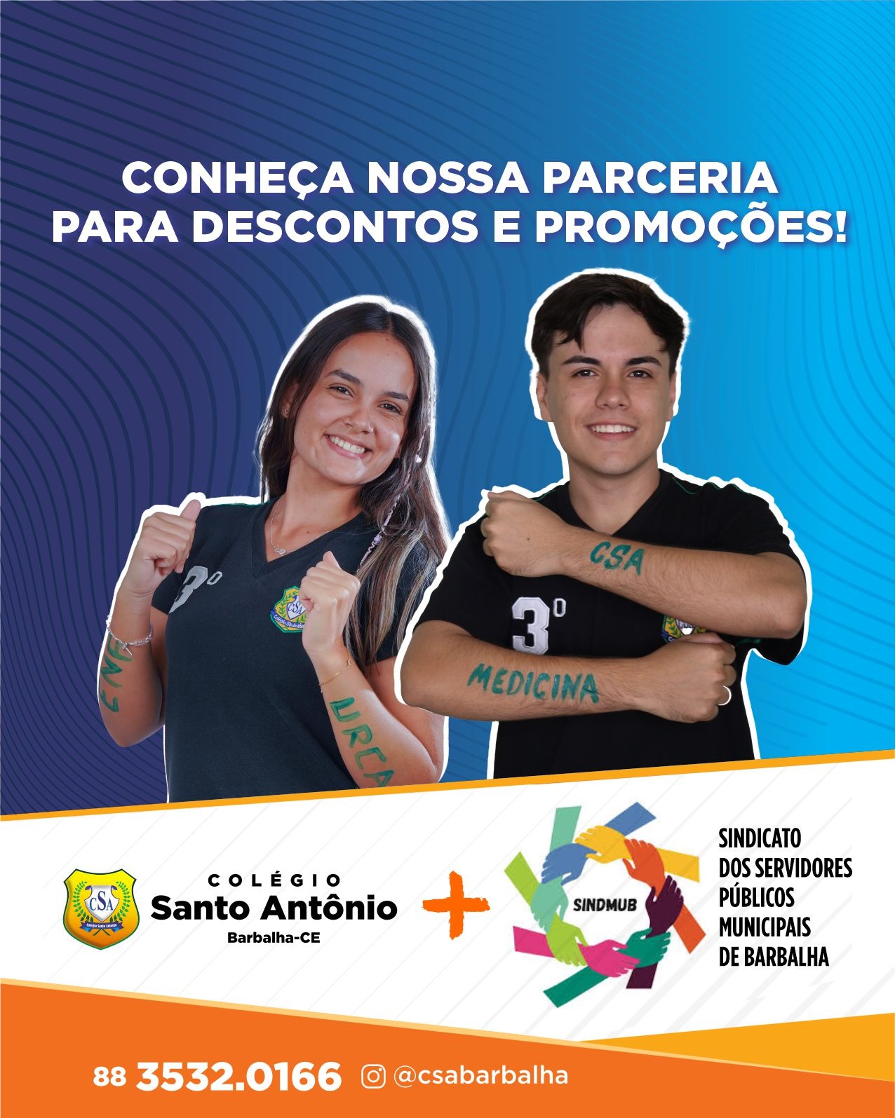 SINDMUB/COLÉGIO SANTO ANTÔNIO MANTÉM CONVÊNIO DE DESCONTOS PARA OS SÓCIOS